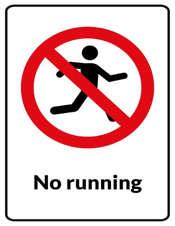 No heavy exercise