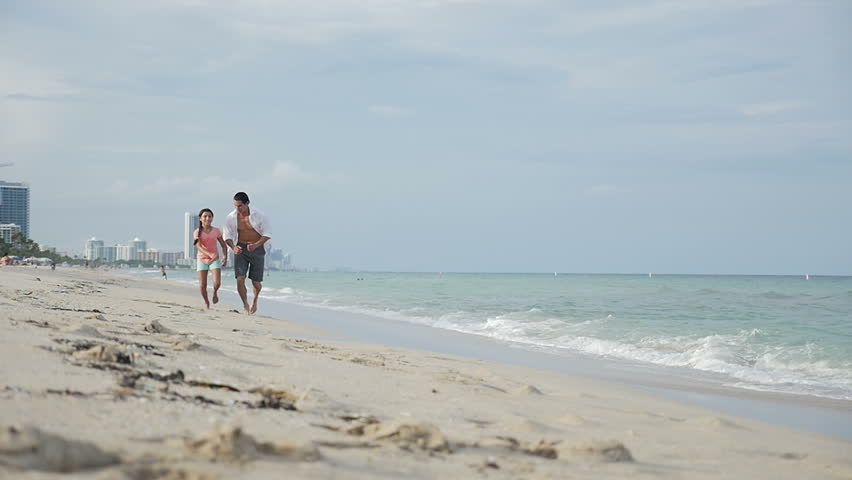 Running on The Beach